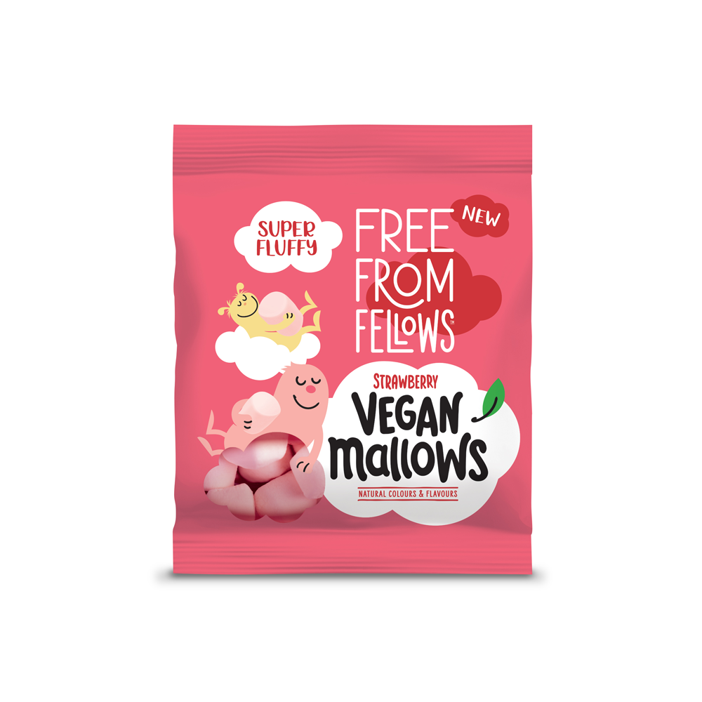 Free From Fellows Vegan Strawberry Mallows 105g
