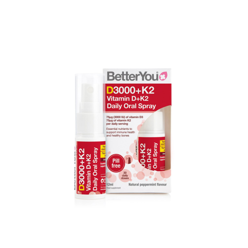 BetterYou D3000 Plus Vitamin D Plus K2 Daily 12ml